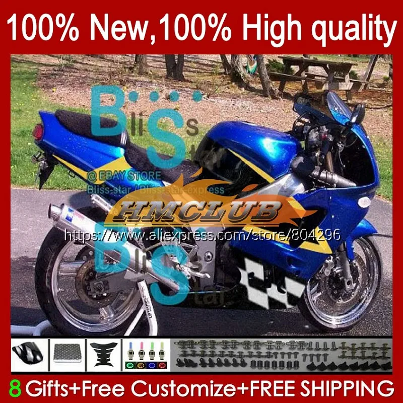 

Body kit For KAWASAKI ZX900 900 CC ZX-9R 1994 1995 Blue yellow 1996 1997 103No.59 ZX 900 9 R 9R 900CC ZX9R 94 95 96 97 Fairing