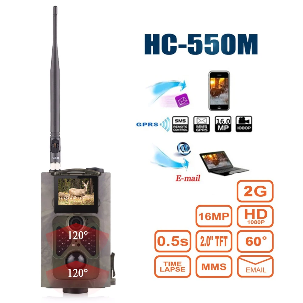 Lixada HC300M HC350M HC550M охоты Камера 16MP 0.5s триггер фото ловушка 1080P видео Ночное видение MMS