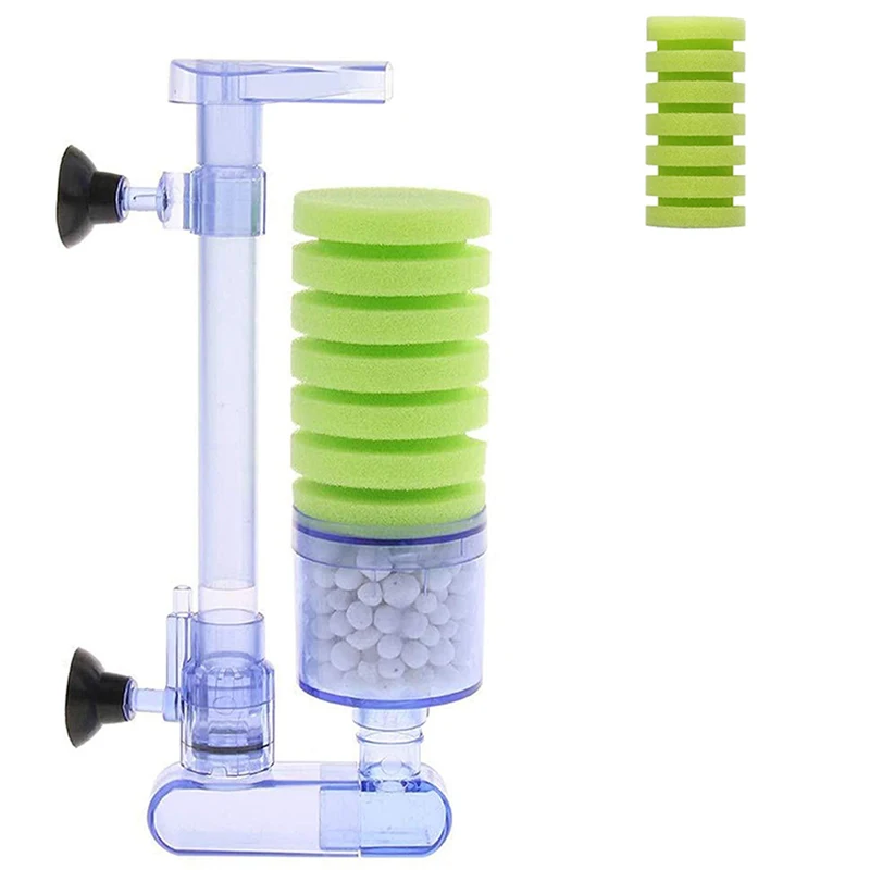 Губчатый фильтр внутренний аквариумный тихий обеспечивает физическую и