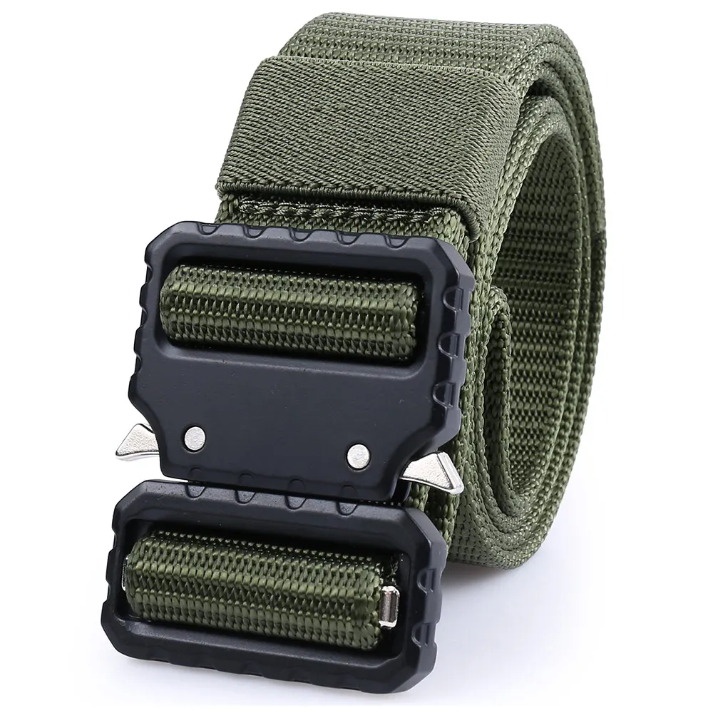 Belt-B6-38-Green Открытый сверхмощный военный тактический ремень страйкбол полицейский БОЕВОЙ ОХОТНИЧИЙ мужской поясной ремень SWAT пояс снаряжение для мужчин t - Цвет: Belt-B6-38-Green