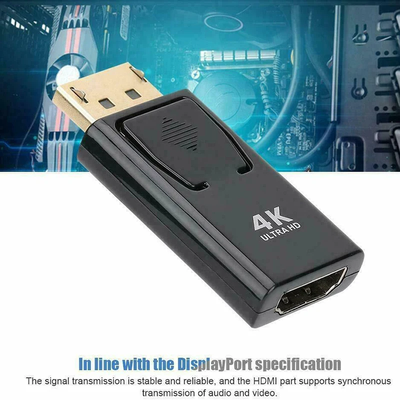 

Переходник DP-HDMI Max 4K для порта дисплея DP папа-HDMI мама черный высококачественный переходник Dp-Hdmi для проектора HDTV ПК
