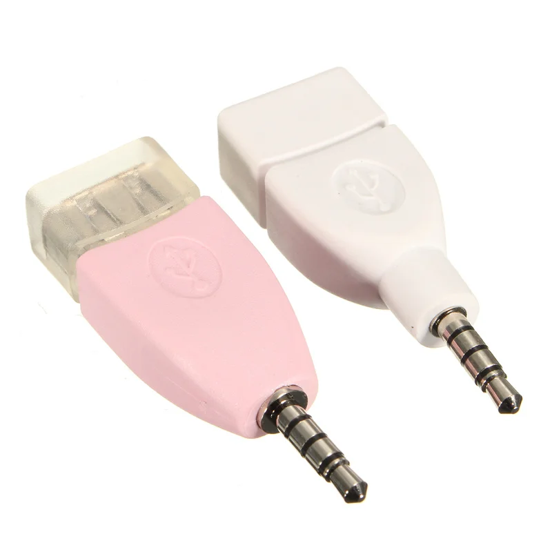 Универсальное гнездо USB 3 5 мм штекер AUX аудио разъем к 2 0 конвертер адаптер для