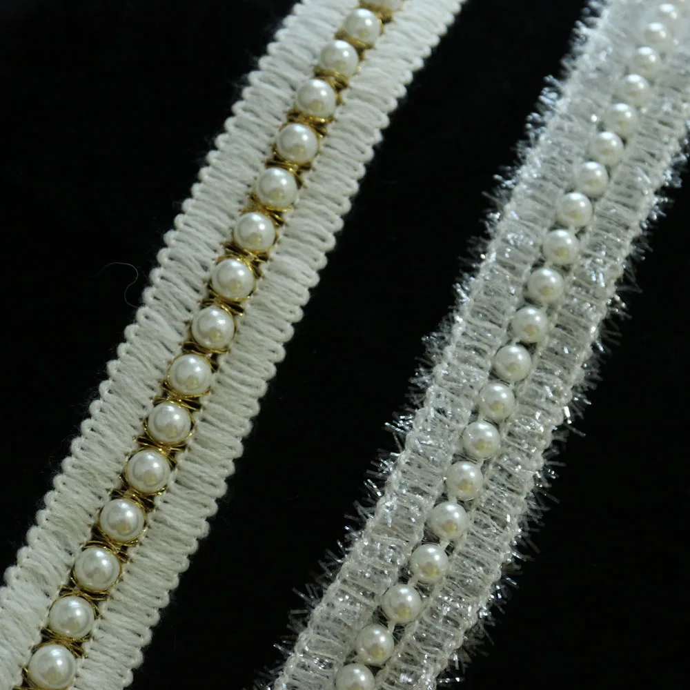 5 ярдов стразы жемчужные кружевные украшения для одежды ручной работы и ленты