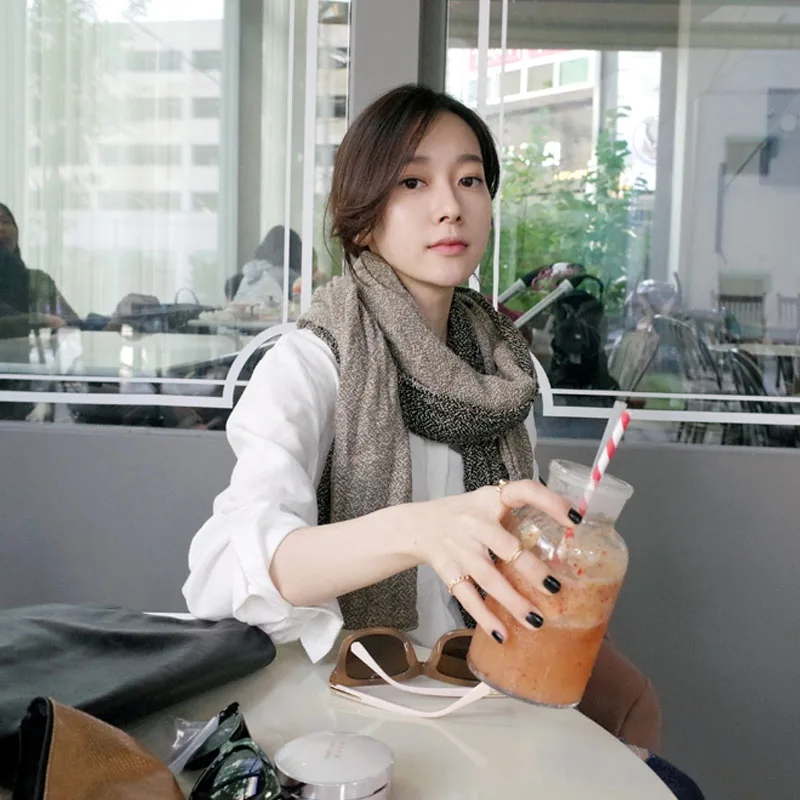 Блузка женская из хлопка и льна с длинным рукавом батальных размеров | Женская