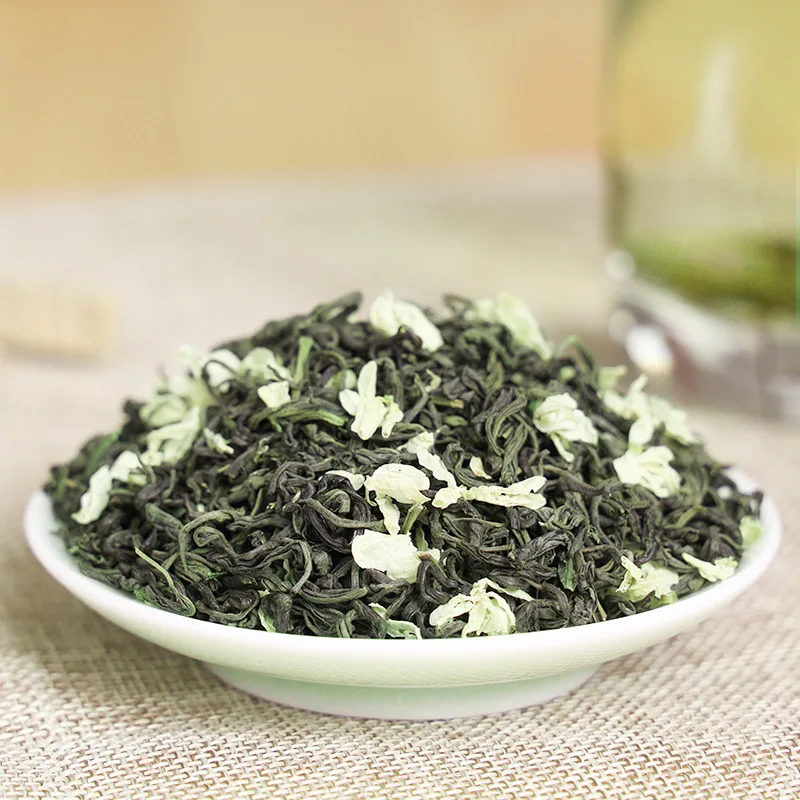 

2020 Китайский Жасмин, зеленый чай, настоящий органический новый Жасмин ранней весны для потери веса, зеленая еда, здравоохранение, домашняя п...