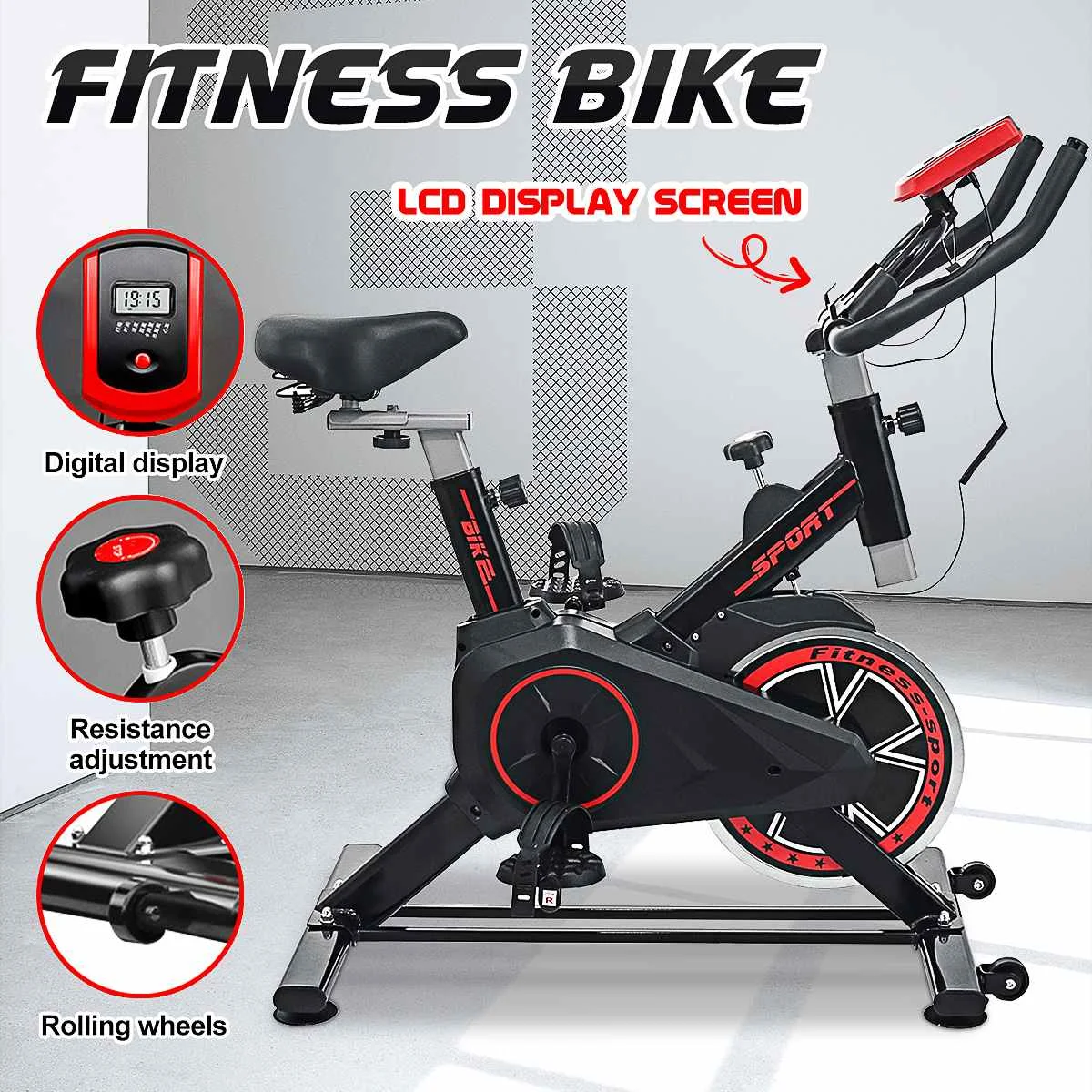 Кардио Велоспорт велотренажер для дома и ультра тихий в помещении Вес машина