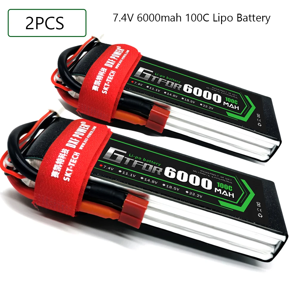 GTFDR 2S 7 4 V Lipo батарея 6000mah 100C 200C XT60 T Deans XT90 EC5 50C для гоночных FPV дронов самолетов