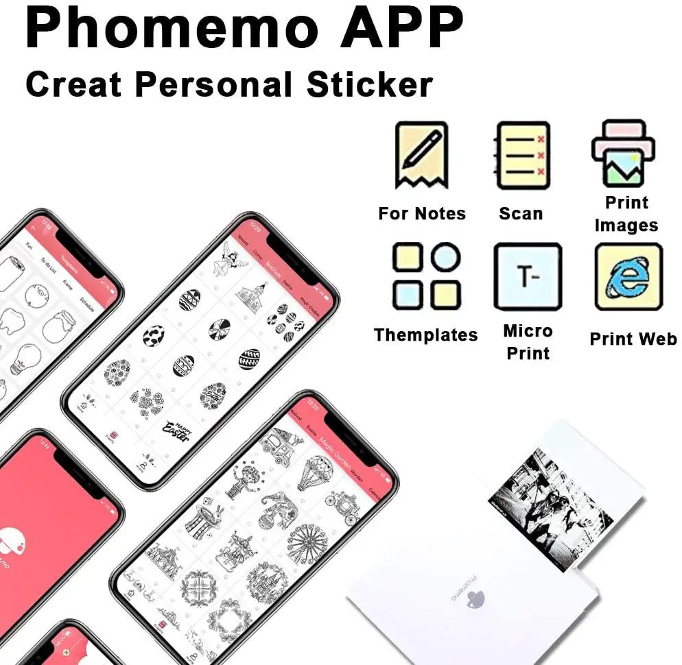 Мини принтер для печати этикеток Phomemo M02 карманный с Bluetooth|Принтеры| |