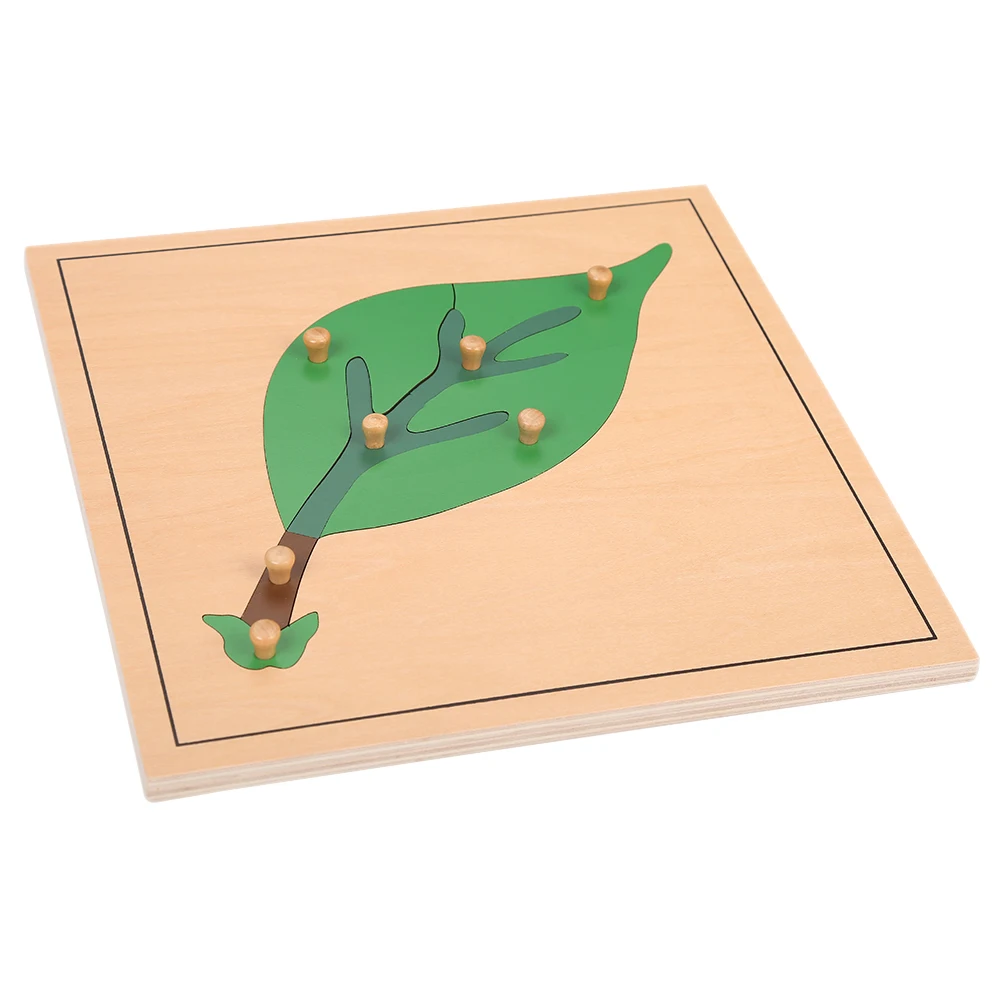 

Montessori Materials Wooden Leaf Puzzle Wholesale Early Childhood Education Preschool Training Learning For Kindergarten Toys