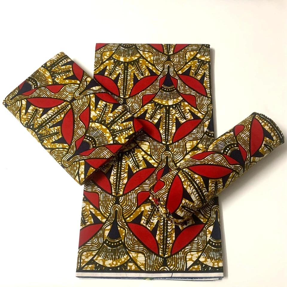 Африканская ткань с принтом из натурального воска Анкары дешевая