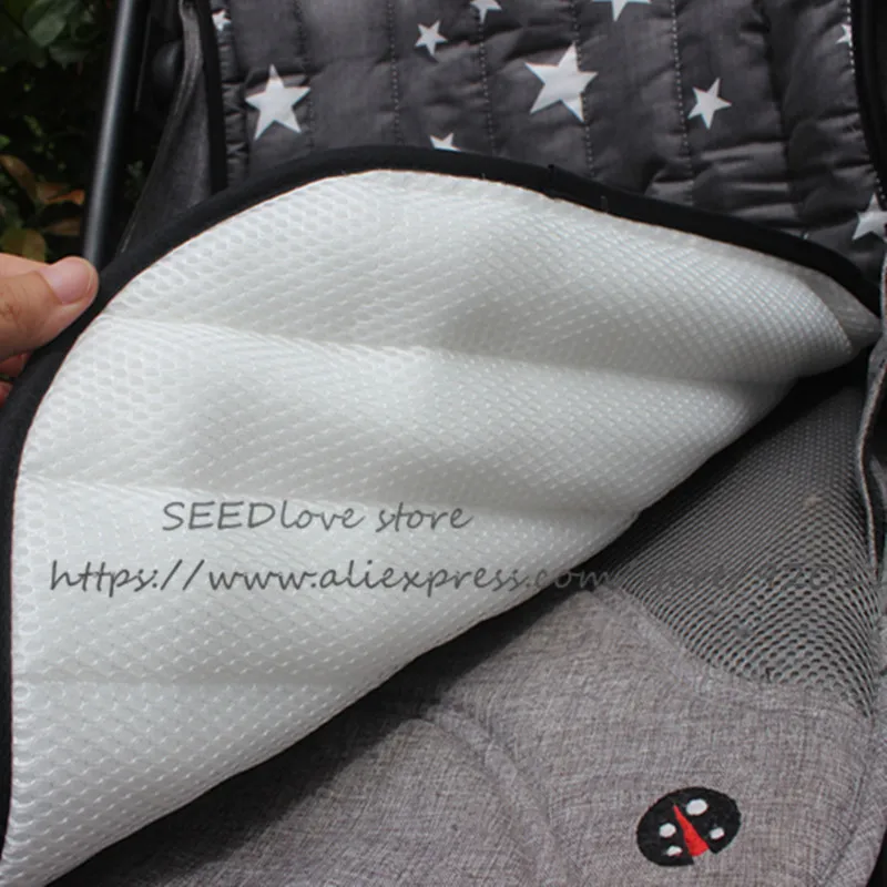 

Baby Stroller mat Double Side Seat Cushion Cotton Liner Breathable Soft Pad Car Seat Head Support Mattress cover Pram Accessory
