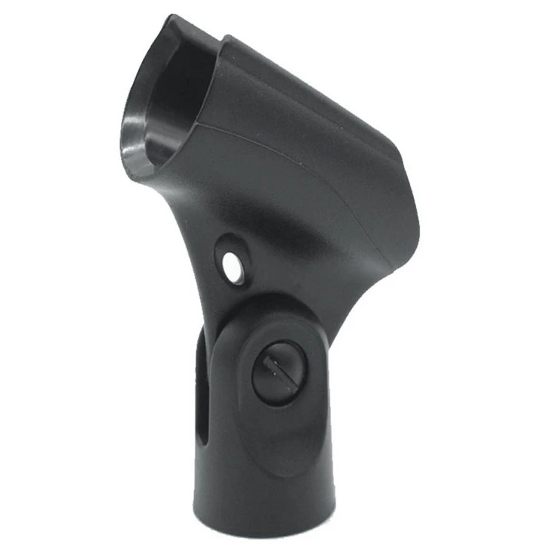 

Universal Microphone Clip Holder with 5/8 Inch Male to 3/8 Inch Female Nut Adapters Black (4-Pack)