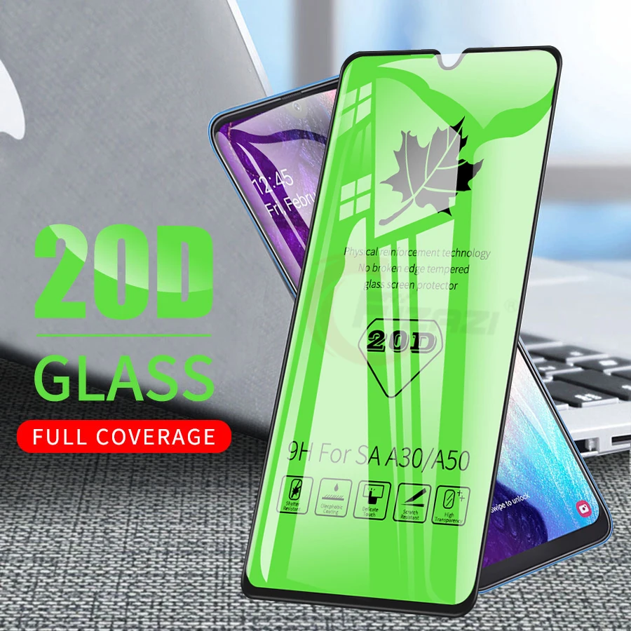 20D полное покрытие закаленное Стекло для samsung Galaxy A10 A20 A30 A40 A50 A70 A80 A90 M10 M20 M30 Экран защитная плёнка для НУА Вэй
