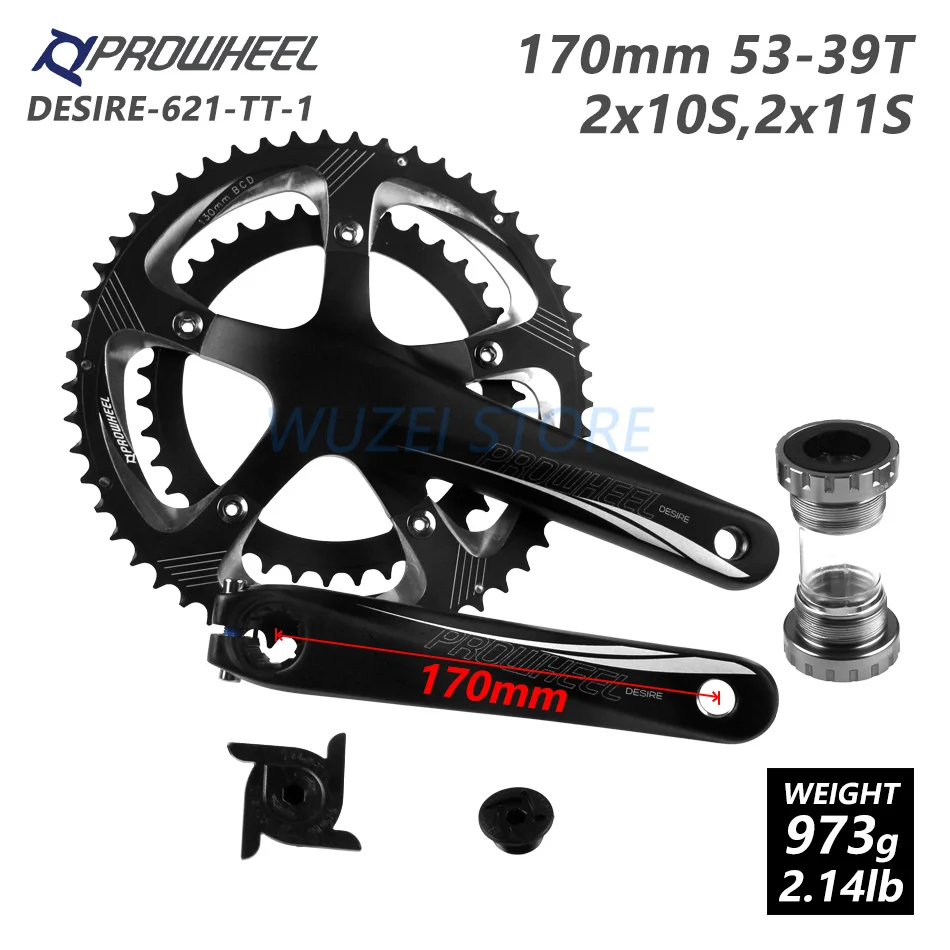 Ажурный механизм для шоссе PROWHEEL Korbowy 50 T 34 53 39 170 мм Korba 110/130 BCD Dolny Wspornik Części|Шатун и
