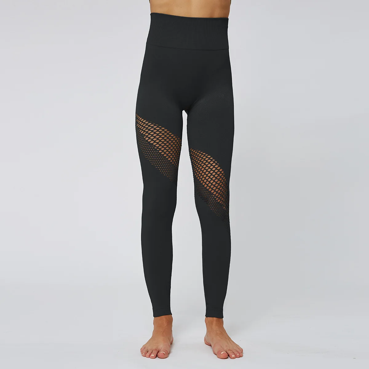 Женские Бесшовные штаны для йоги леггинсы с акулами спортивные женские