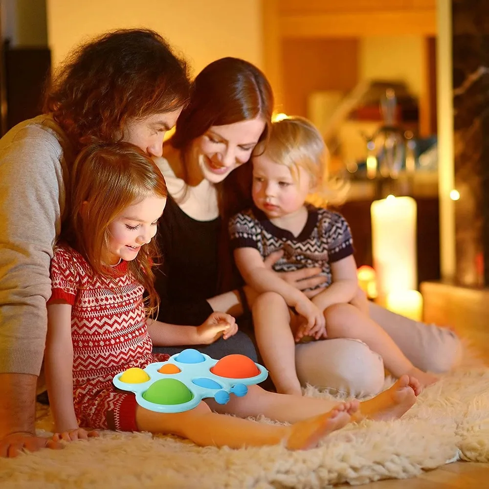 

Simple Dimple Fidget Toy Set Suit Easy To Use Easy To Carry Stress and Anxiety Relief Handheld Toys Set for Kids and Adults 7Pcs