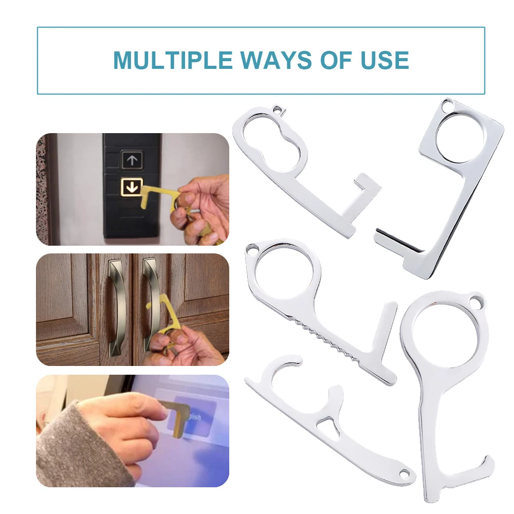 Брелок для открывания двери серебро 2020 пробы без прикосновения|Уличные