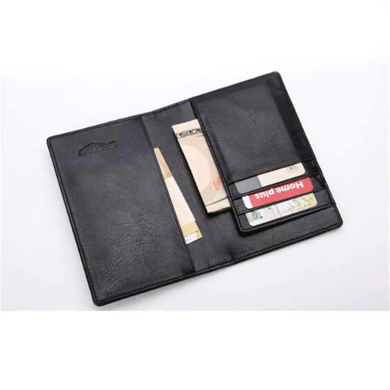 Мужской кошелек из искусственной кожи с зажимами для денег Обложка паспорта