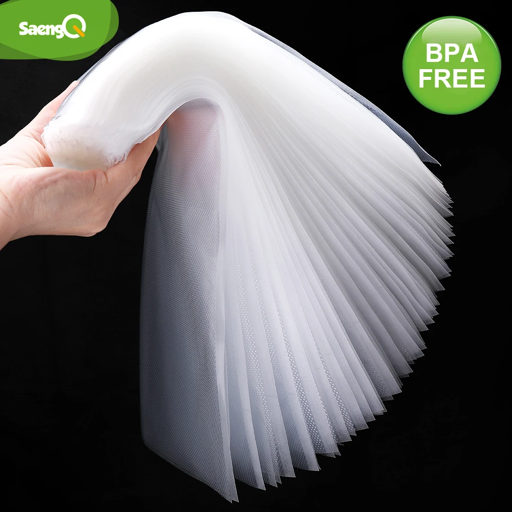 saengQ Kitchen Vacuum Bags for Food Vacuum Sealer Packing Machine Food Storage Bag BPA-Free Kitchen Accessories 100pcs/lot