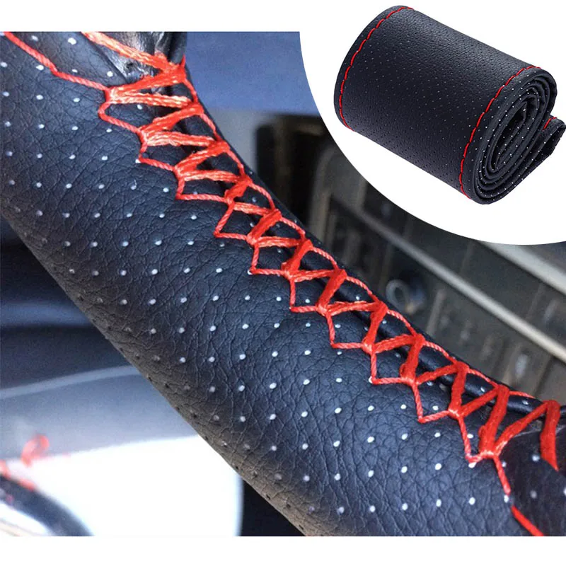 Оплетка на руль из мягкой кожи для Kia Ceed Rio Sportage R K3 K4 K5 K7 K9 Sorento Cerato Picanto Morning