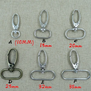 Зажимы для сумки 101520253238 мм