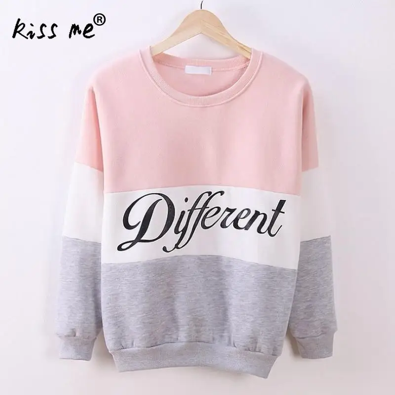 Однотонная весенняя одежда контрастных цветов свитеры для тренировок женские