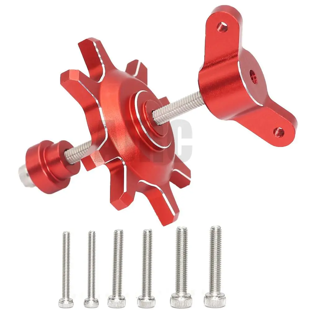 AJRC-herramienta de ayuda para el montaje/desmontaje de neum&aacute;ticos, Accesorio met&aacute;lico negro/rojo para coche Crawler 1/10 RC 1,9 2,2 pulgadas, rueda Beadlock-1