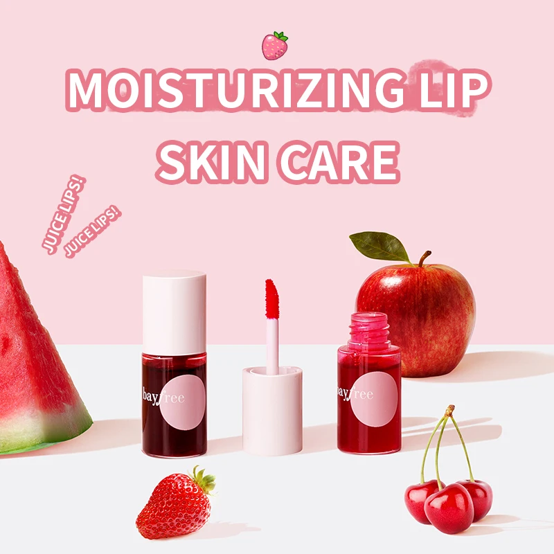 

Bayfree Moisturizing Lip StainUal-use Blusher For Lips Cheeks Natural Makeup Not Easy To Fade Lip Glaze Mirror Lipgloss Lipstick