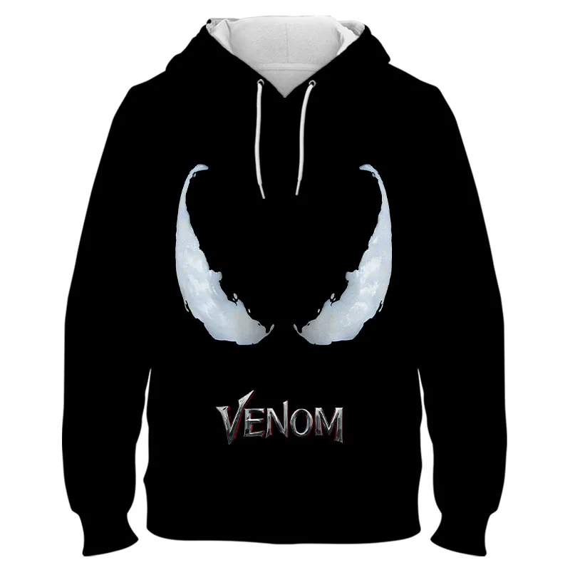 Толстовка Venom детская весенне-осенняя Новая модная мужская толстовка с 3D принтом