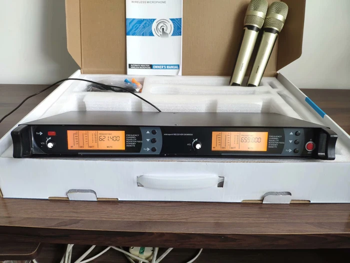 615-675 МГц KTV Караоке сценические микрофоны skm9000 handhold гарнитура петличный микрофон двойной профессиональный беспроводной микрофон