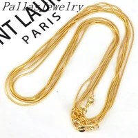 20pcs fashion gold link chain lobster clasp necklace diy jewelry making for pendant necklace jewelry accessories