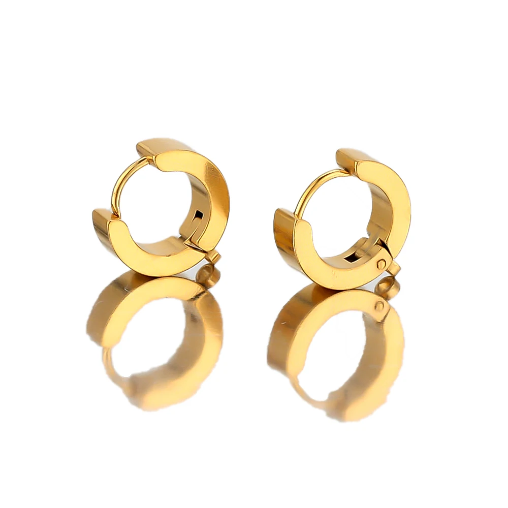 10pcs Stainless Steel Huggie Hoop Earrings Hooks Clips DIY Jewelry Punk Hiphop Making Supplies Accessories Ear Post Components | Украшения