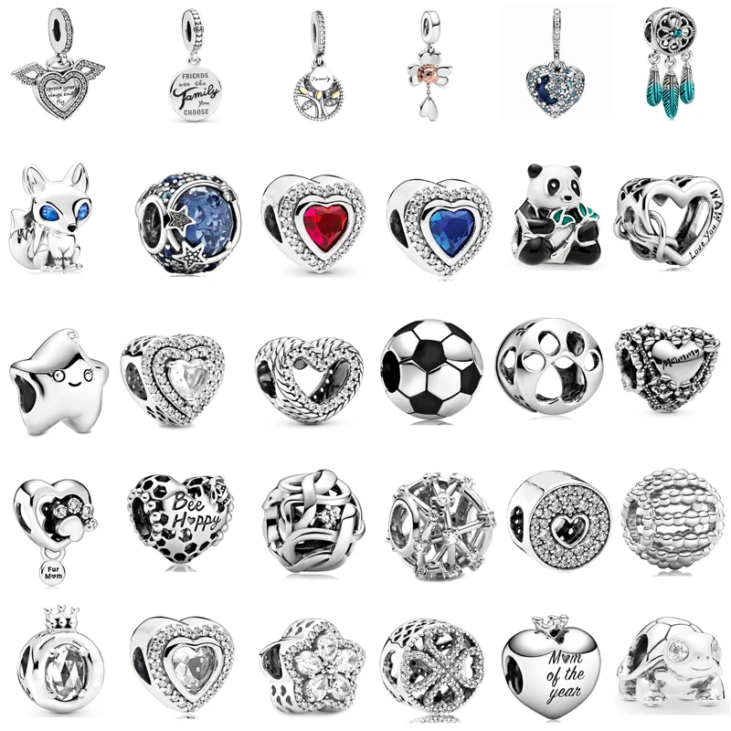 Новые очаровательные оригинальные бусины с голубым глазом и лисой для браслета