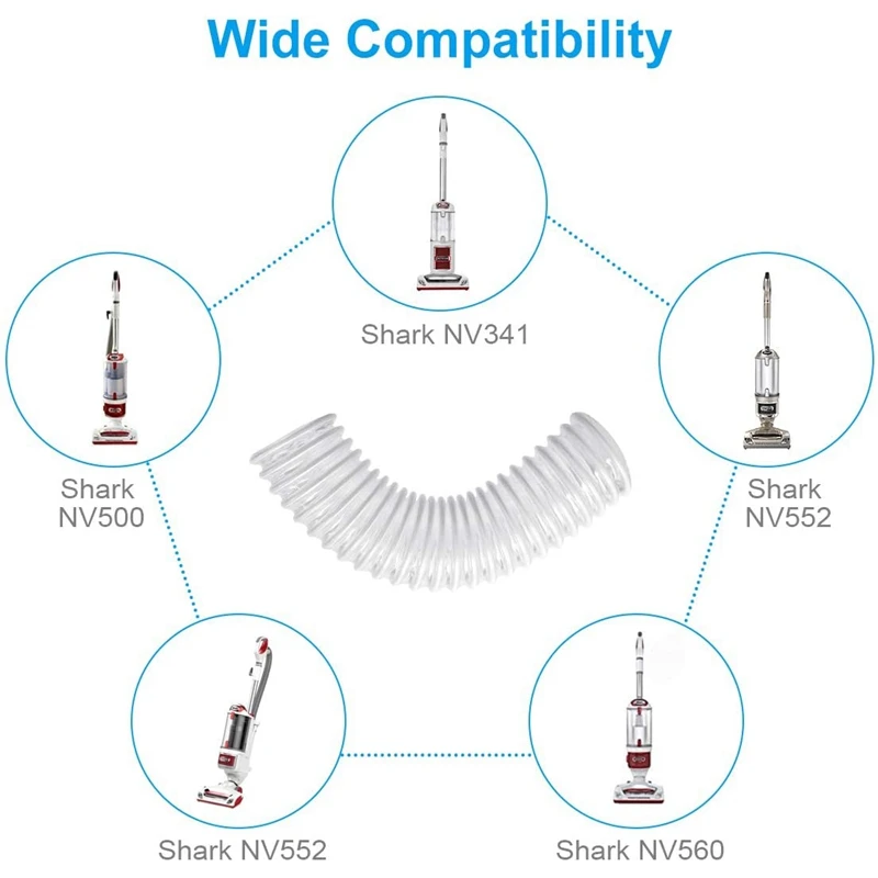 

4 Pcs Lower Nozzle Hose,1-1/2 Inch Replacement Floor Lower Nozzle Hose for Shark Rotator Vacuum Cleaner NV341, NV470 Etc