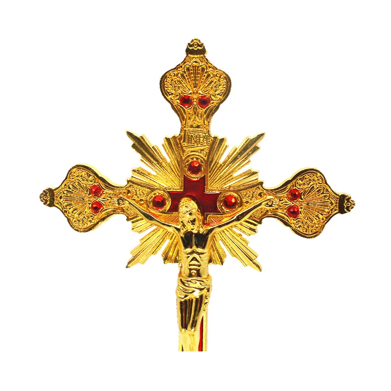Jesus Christ Decoration Baroque Crucifix Church Relics Wall decor Stand Christianity Home | Дом и сад