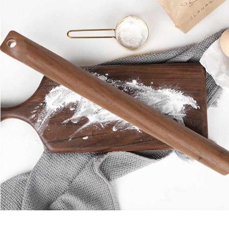 

Natural Walnut Rolling/Pin Noodle Dough Wood Roller,Kitchen Accessory,Cake/Pizza Tool