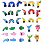 31 шт. 3D Русалка летние Подвески синийкрасныйзеленыйрозовый змея, крокодил Летозима дырявая Обувь Детский Браслет вечерние чные подарки