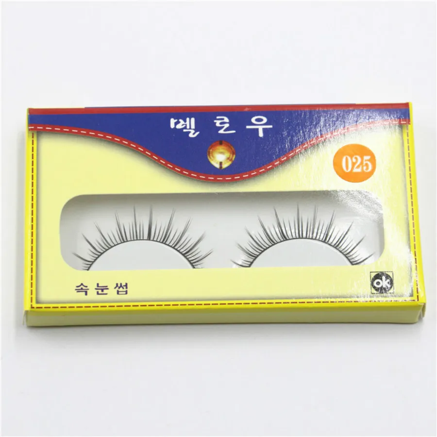 1 пара сексуальных 3D накладных ресниц из норки Корея натуральные/толстые длинные