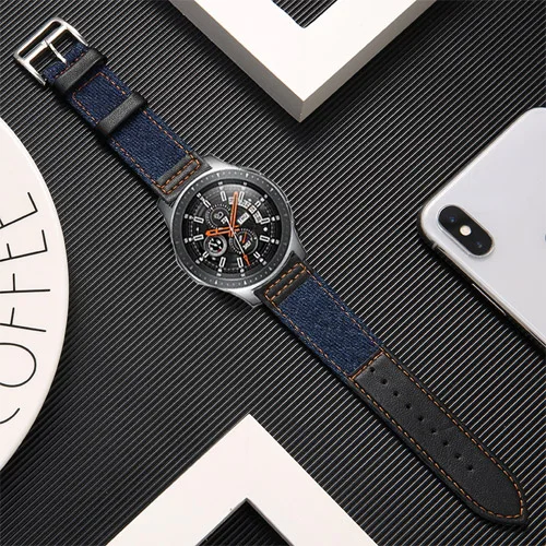 Бежевый Аксессуары для часов Ремешок для samsung Galaxy watch 46 мм 46 мм S3 Frontier huawei watch gt 2 watch band Amazfit GTR 47 мм браслет - Цвет ремешка: Бежевый
