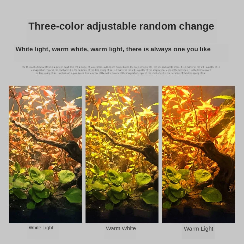 Светодиодный светильник для аквариума лампа с ящериц черепахи регулируемая 3