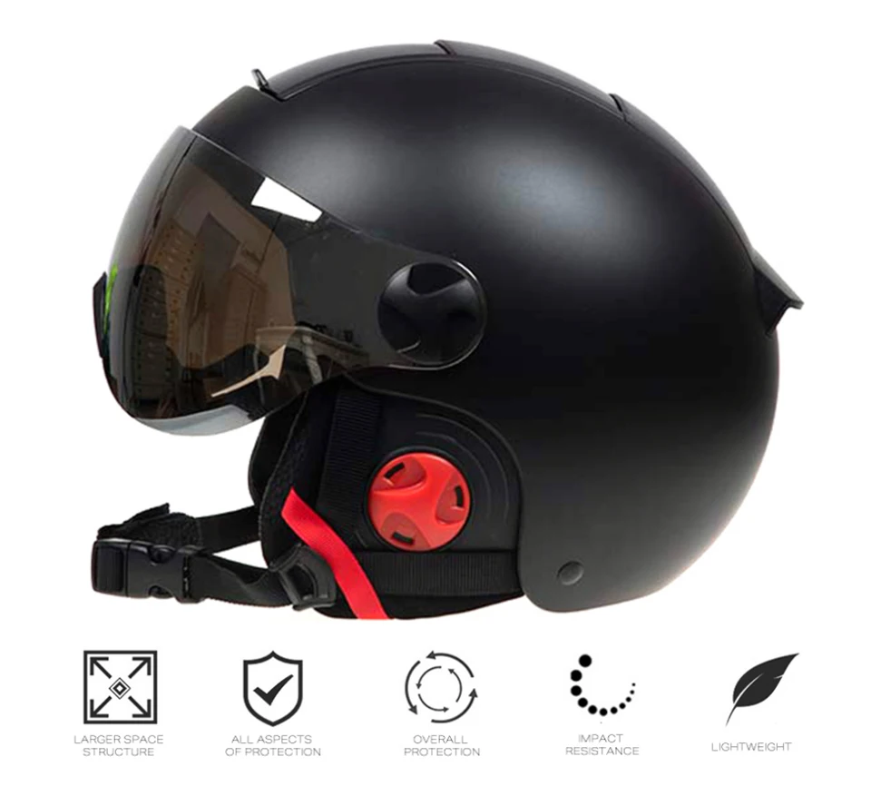 LOCLE CE Certification Skiing Helmet Men Women Ski Helmet Outdoor Sports Ski Snowboard/Skateboard Helmet ABS+PC+EPS 52-63cm