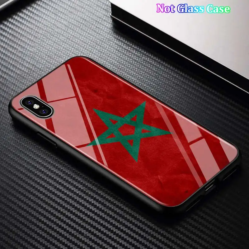 Черный чехол MA Maroc с флагом Марокко для iPhone 11 11Pro X XR XS Max для iPhone 8 7 6 6S Plus 5S 5 SE глянцевый чехол для телефона - Цвет: Style 01