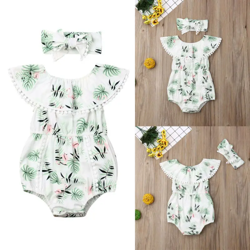 2 шт. детский летний комбинезон с оборками|Ромперы| |