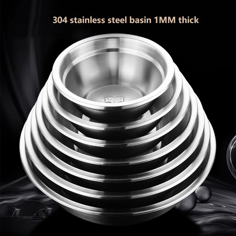 

Stainless Steel Mixing Bowls (Set of 7) Non Slip Nesting Whisking Bowls Set Mixing Bowls For Salad Cooking Baking