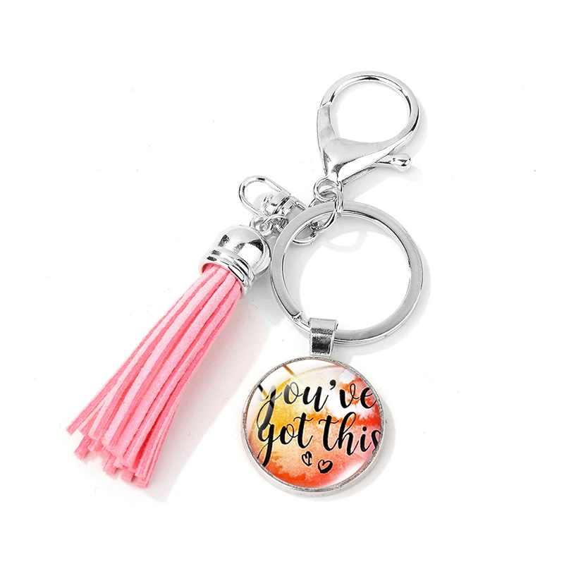 Брелок для ключей женский из нежной кожи брелоки с кисточками | Украшения и