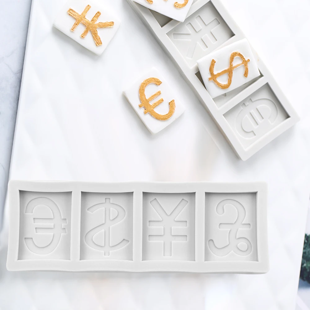 Силиконовая форма HILIFE в форме символа валюты для рукоделия помадки украшения