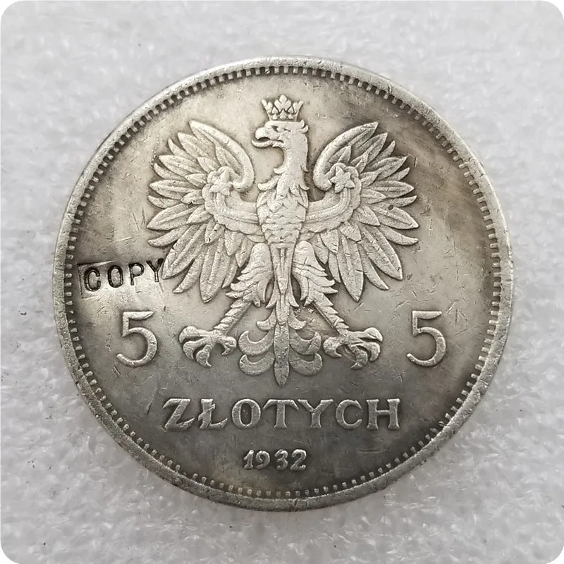 1932-POLAND-5-ZLOTYCH копия памятные монеты-реплики монет медаль коллекционные монеты |