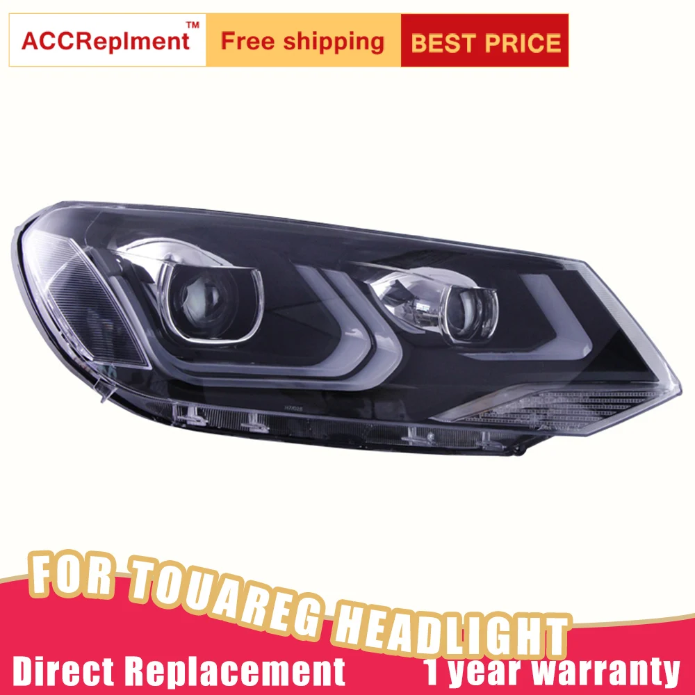 2 шт. светодиодный ные фары для VW Touareg 2011-2014 Автомобильные ангельские глазки