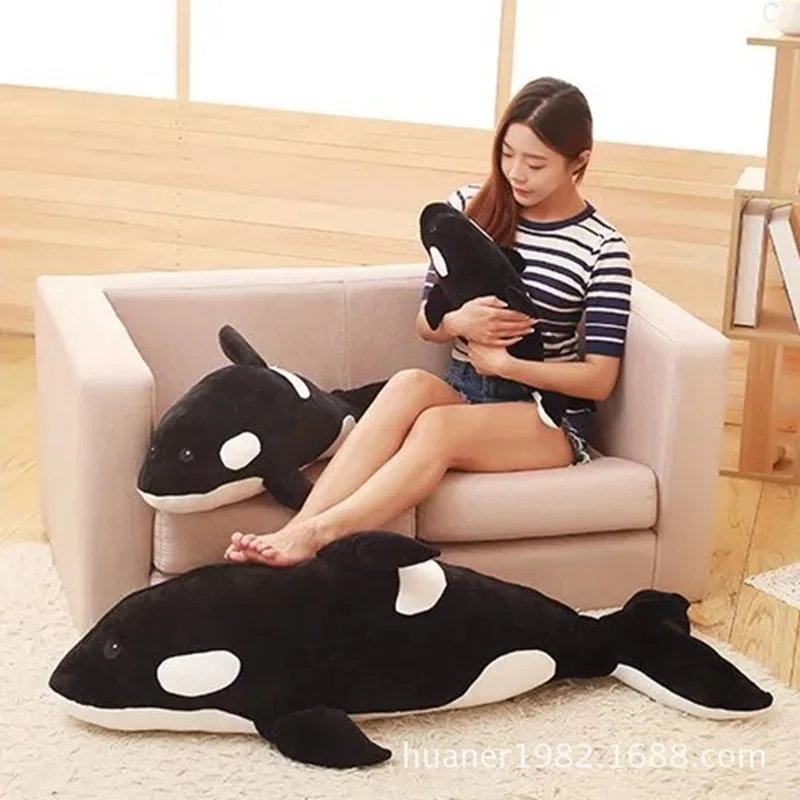 Кукла киллер КИТ Подушка Orcinus Orca черный и белый плюшевая игрушка кукла акула дети