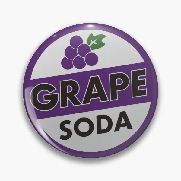 Up Grape Soda Badge  Customizable Soft Button Pin Jewelry Clothes Metal Women Lapel Pin Badge Collar Cartoon Brooch Cute Hat